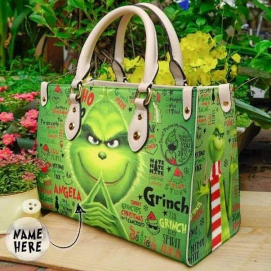 funny character Christmas Leather Bag, funny character Bags