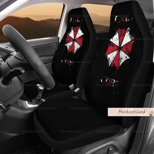 Raccoon City Car Seat Covers, Umbrella Corporation Auto Seat Covers