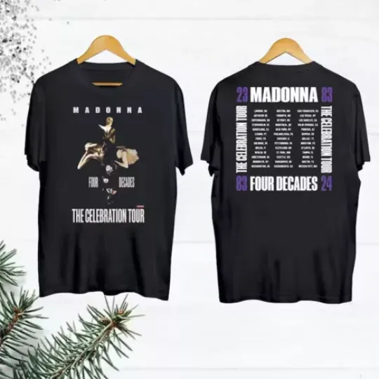 Madonna The Celebration 2024 Tour T-Shirt, Madonna 90s Vintage Shirt