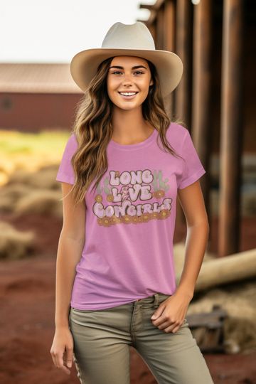 Long Live Cowgirls Western Graphic Tee, Cute Country music Shirt