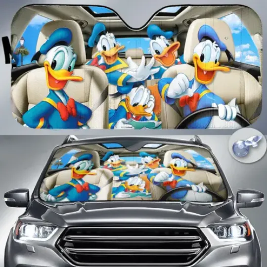 I'm A Big Fan Of Donald Duck Disney Car Sun Shade