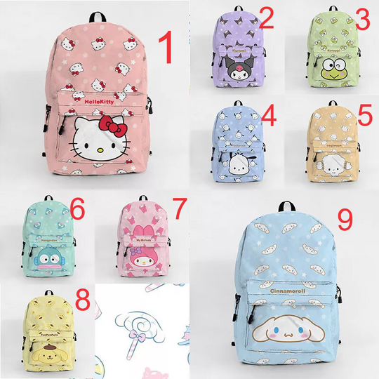 Sanrio Series Backpack, Girl Gifts, School Gifts, Sanrio Character Backpack