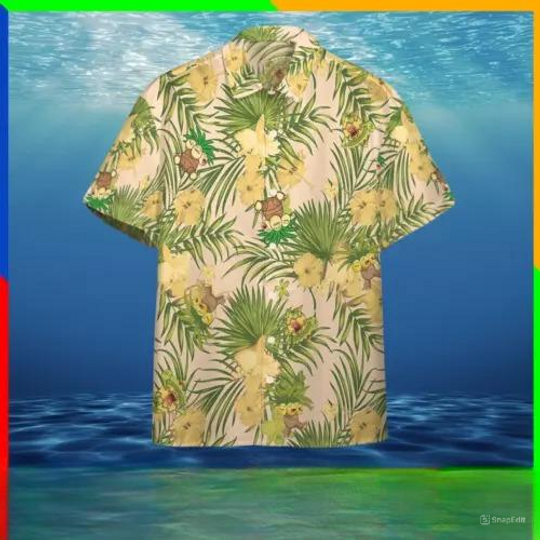 PKM Hawaiian Shirt, Exeggutor Palm Leafs Hawaii Shirt, PKM Aloha Shirt