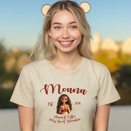 Moana Coffee Established Shirt, Disneyland Princess Moana Shirt