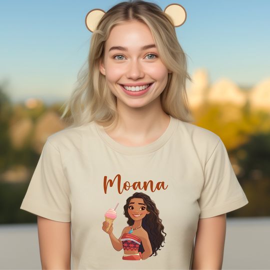 Princess Moana Ice Cream Shirt, Disneyland Princess Moana Shirt