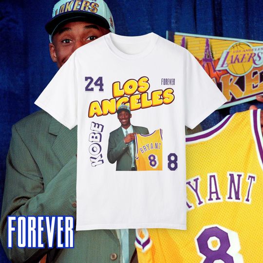 FOREVER Kobe Bryant Los Angeles Lakers Draft Day Comic T Shirt