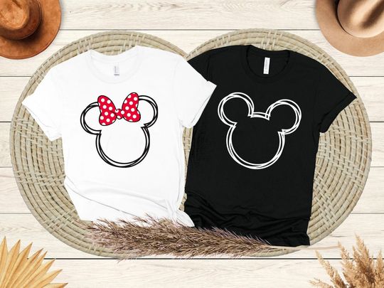 Mickey-Minnie Mouse Shirt, Disney couple shirt, Disney Family Shirt, Custom Disney