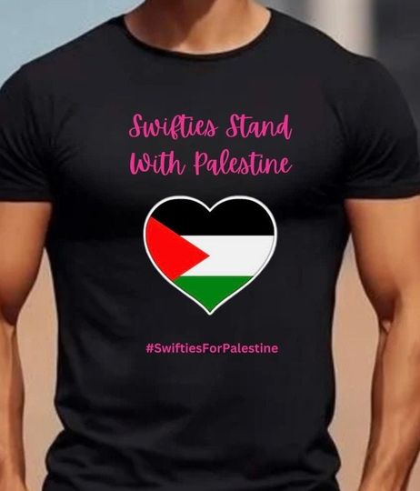 swiftiee for Palestine, take a stand shirt for fans