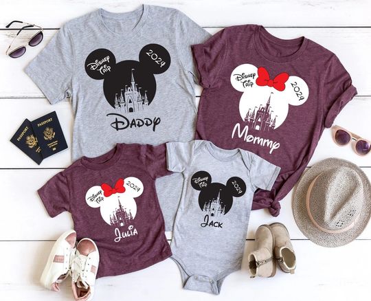 Custom Name Disney Family Shirt, Disney Family Shirt, Family Matching Shirt