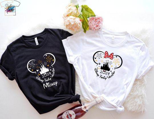 Custom Disney Family Matching Shirts, Disney Personalized Family Trip Shirt