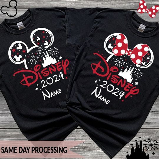 Personalized Disney 2024 T Shirt, Family Disneyland 2024 Shirt, Disney Squad