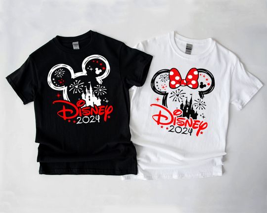 2024 Disney Family Vacation Shirts, Disney Castle 2024 Shirts, Custom Disney Family