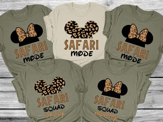 Custom Disney Safari Squad Shirts, Disney Safari Mode Shirts, Animal Kingdom