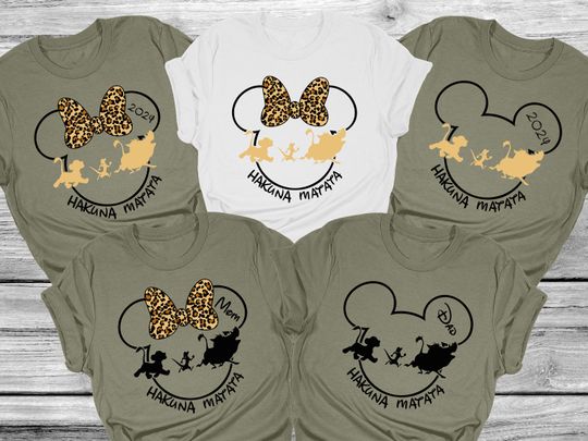 Custom Disney Hakuna Matata 2024 Shirt, Disney Shirts, Animal Kingdom Shirt