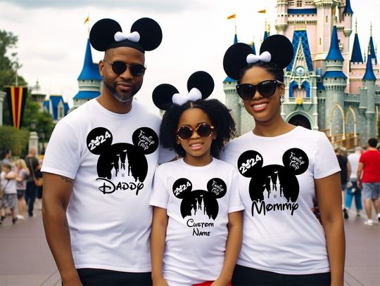 Matching Disney 2024 Shirts, Disney Trip 2024 Group T Shirts, Disney Family Gifts