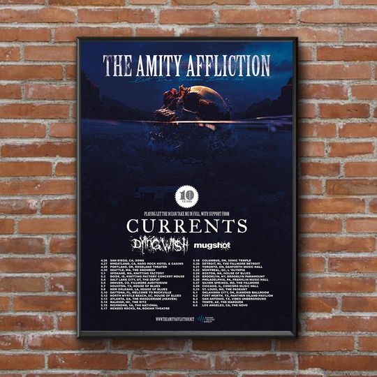The Amity Affliction - Tour 2024 Poster ,Home Living Decor