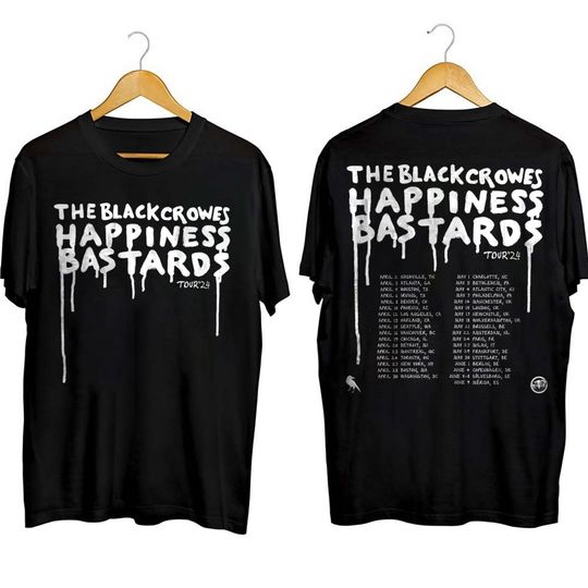The Black Crowes 2024 Happiness Bastards Tour Shirt, The Black Crowes Band Shirt