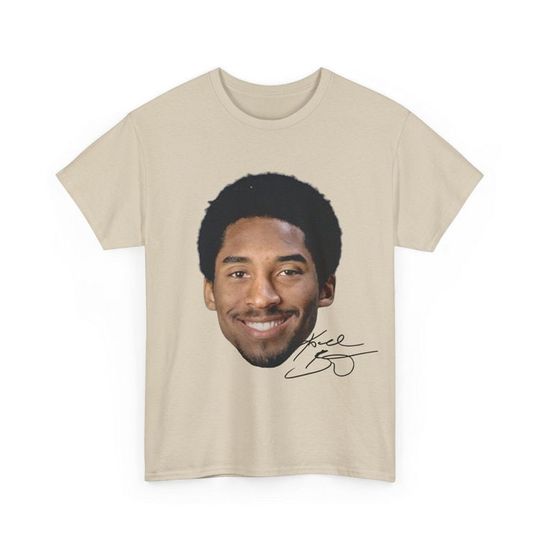 Young Kobe Bryant Smiling Face Vintage Tee