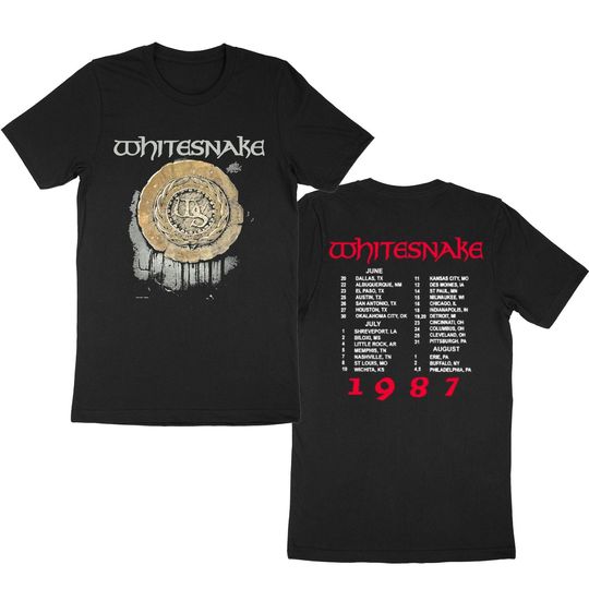 Vintage 80s WHITESNAKE Self Titled Tour Concert T-Shirt