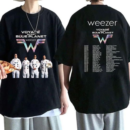 Weezer Voyage To The Blue Planet 2024 Tour Shirt, Weezer 2024 Concert Shirt