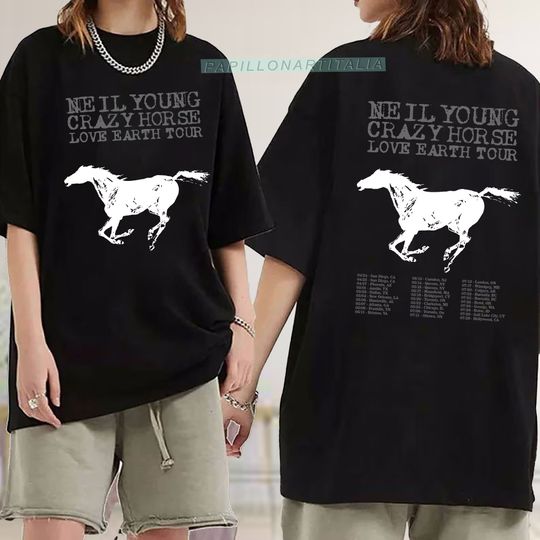 Neil Young and Crazy Horse 2024 Tour Shirt, Neil Young Fan Shirt, Crazy Horse Tour