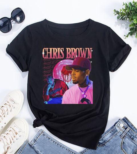 Vintage Chris Brown Bootleg T-Shirt, Chris Brown Hip Hop Shirt, Chris Brown Homage Shirt