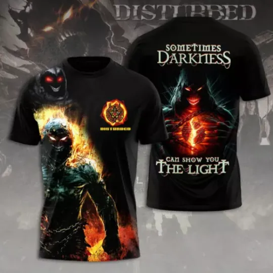Disturbed Music Band 3D All Over Print T-shirts