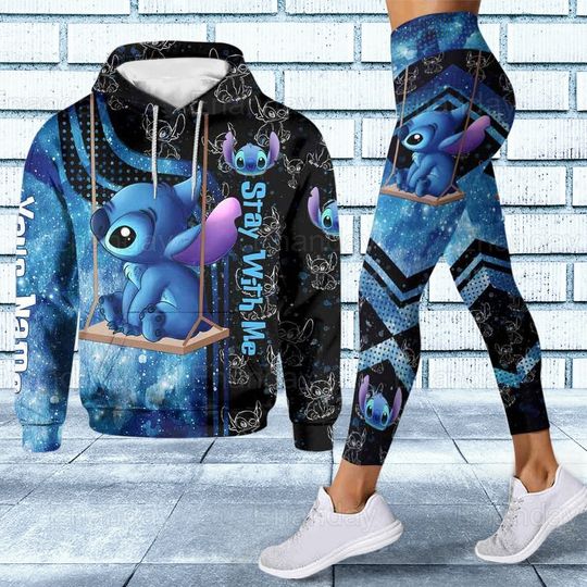 Personalized Stitch Hoodie/Legging, Stay With Me Hoodie, Stitch Womens Leggings