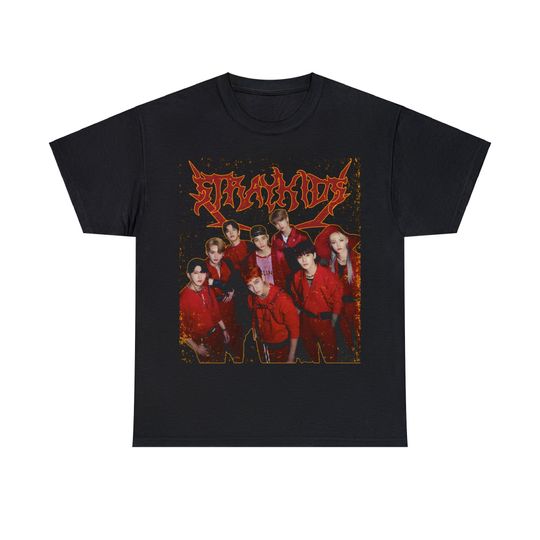 Stray Kids Heavy Metal Bootleg Shirt, Kpop Concert Retro Graphic Vintage Shirt