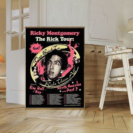 Ricky Montgomery The Rick Tour North America 2024 Poster