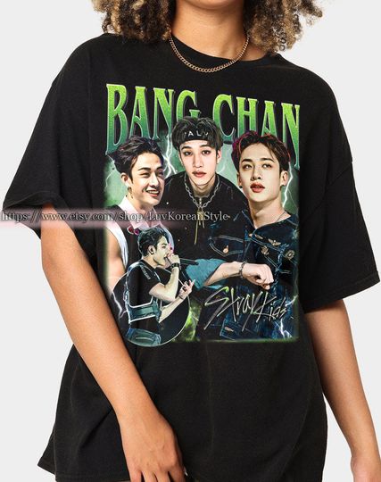 Limited Bang Chan Stray Kids KPop Tshirt Vintage Unisex Shirt