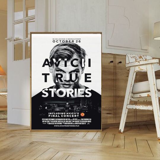 Avicii True Stories Movie Poster Print, Wall Art