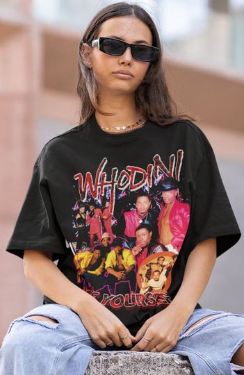 Whodini Hiphop TShirt, Whodini American Rapper Group Shirt