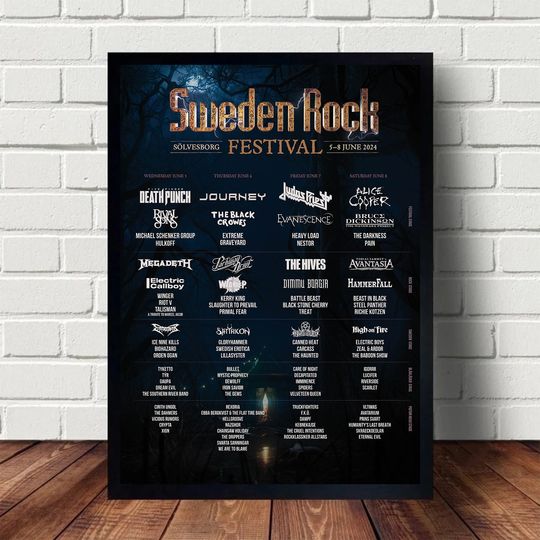 Sweden Rock Festival 5 - 8 June, 2024 poster
