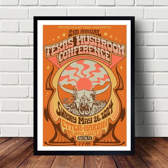 2nd Annual Texas Mushroom Conference May 26 2024 Poster