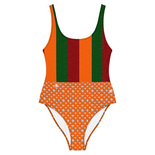 Midnights Anti-Hero orange red and green one piece bodysuit/swimsuit for Taylor swiftiee!