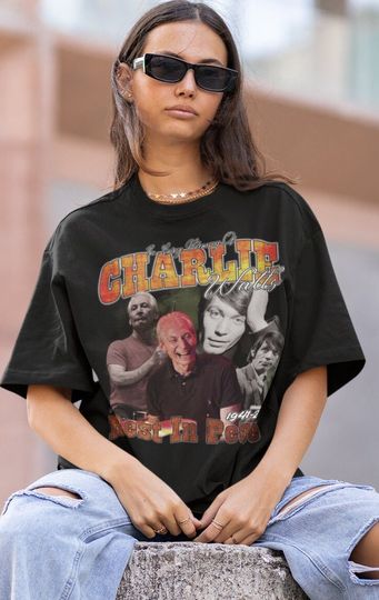 Charlie Watts Hiphop TShirt, Charlie Watts American Rapper Shirt