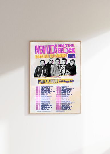 NK on The Block 2024 Tour poster