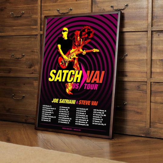 Joe Satriani & Steve Vai - Satch Vai US Tour 2024 poster