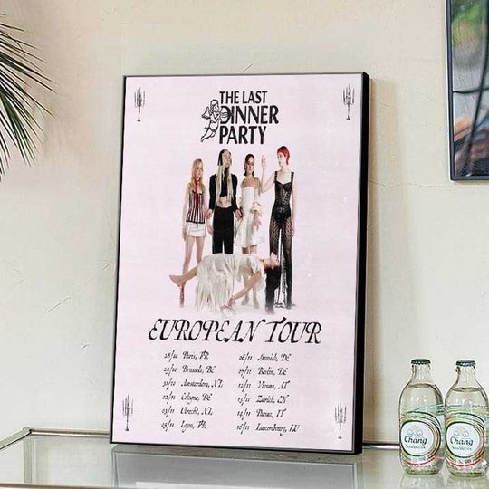 The Last Dinner Party European Tour 2024 poster