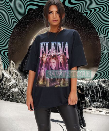 ELENA GILBERT Shirt, Elena Gilbert Homage T-Shirt, The Vampire Diaries Tee Fan Gift