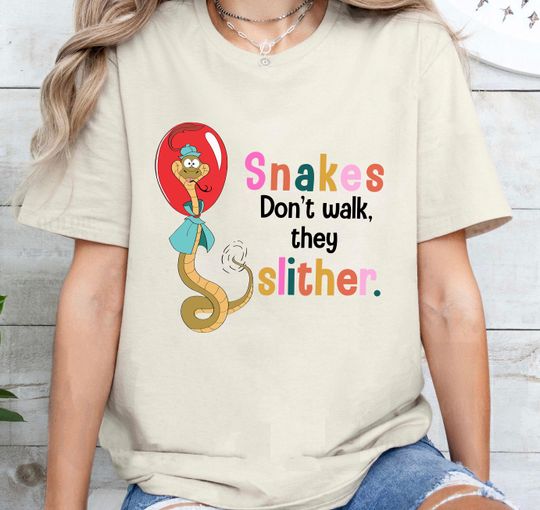 Funny Sir Hiss Snakes Don't Walk They Slither Shirt, Vintage Disney Robin Hood Shirt