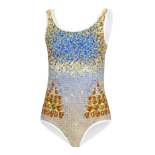 Girls Taylor inspired bronze and blue lover outfit, toddler and little Swimsuit