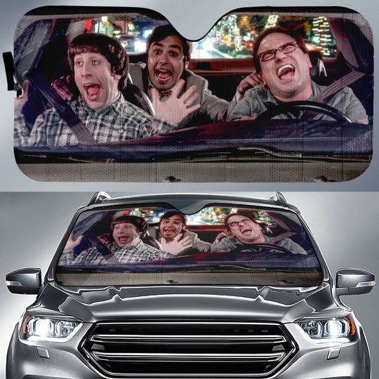 Big Bang Theory Car Sunshade, Sheldon Cooper Howard Wolowitz Car Sun Shade