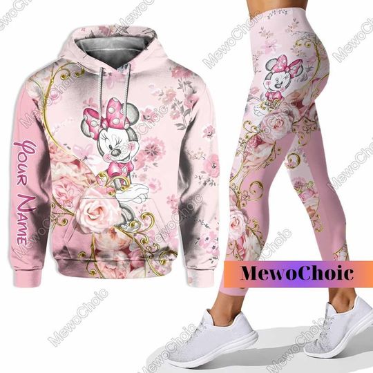 Mouse Hoodie Legging, Mouse Women Sweatshirt, Custom Hoodie