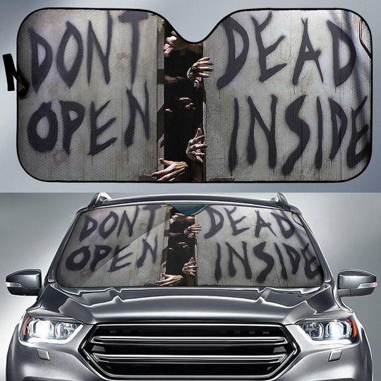 The Walking D Movie Car Sun Shade Zombie Dont Open Dead Inside Car Sun Shade