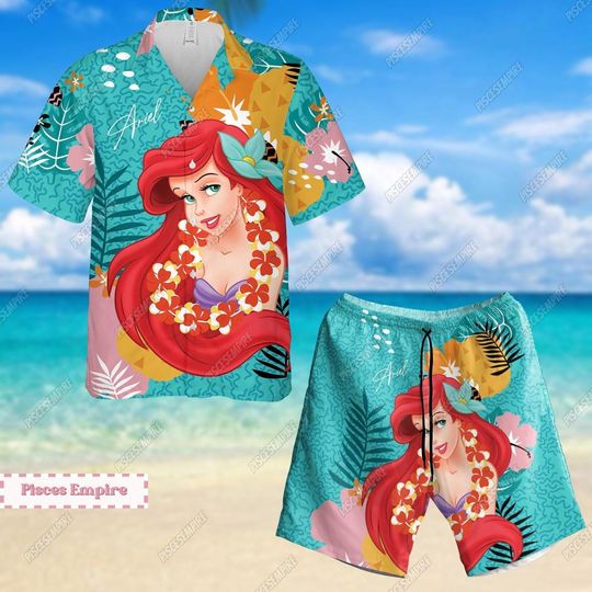 Princess Shirt, Princess Shorts, Princess Hawaii Shirt, Swim Shorts