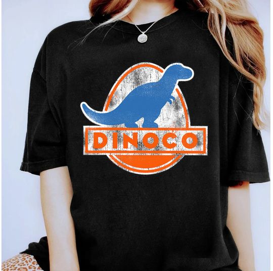 Disney Iconic DINOCO Dinosaur Logo T-Shirt, Disneyland Family Matching Shirt