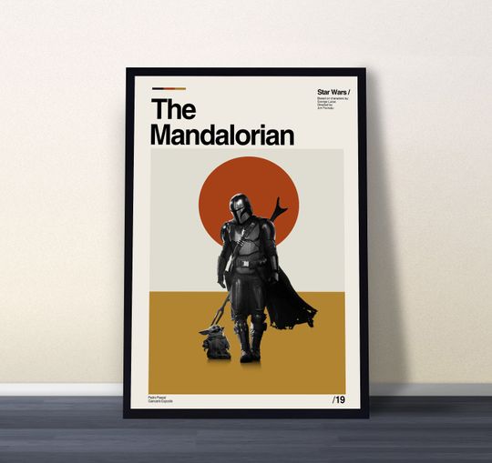 The Mandalorian Poster, Star Wars Poster, Vintage Poster