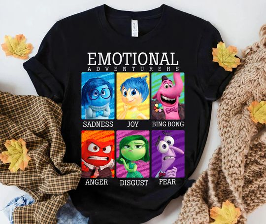 Disney Inside Out Emotions Yearbook Group T-Shirt, Disneyland Family Matching Shirt